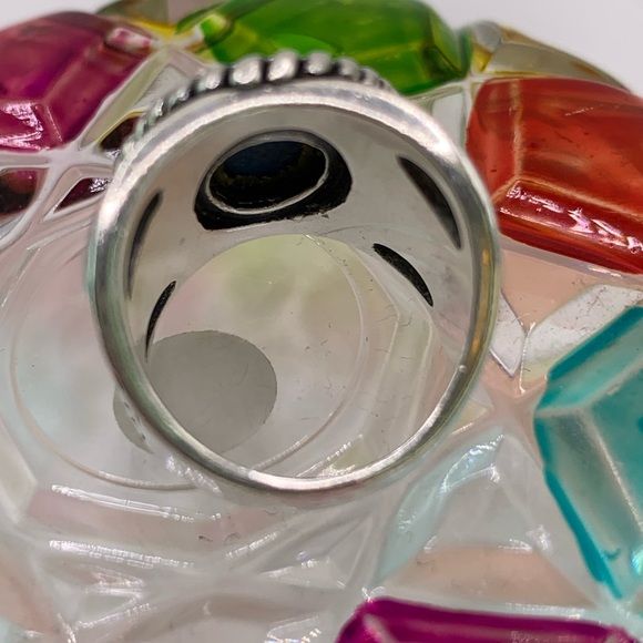 Carolyn Pollack Silver and Blue Ring - Picture 7 of 9